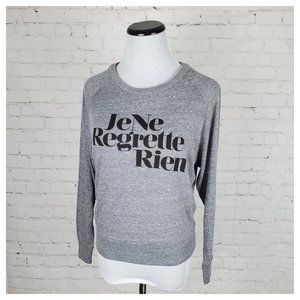 CHRLDR Je Ne Regrette Rien Long Sleeve Tee Gray S